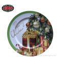 Christmas Plastic Plate with Printing